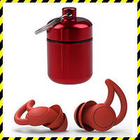 Тактичні беруші для стрільби пасивні Tactical ProPlugs Red 2 flange