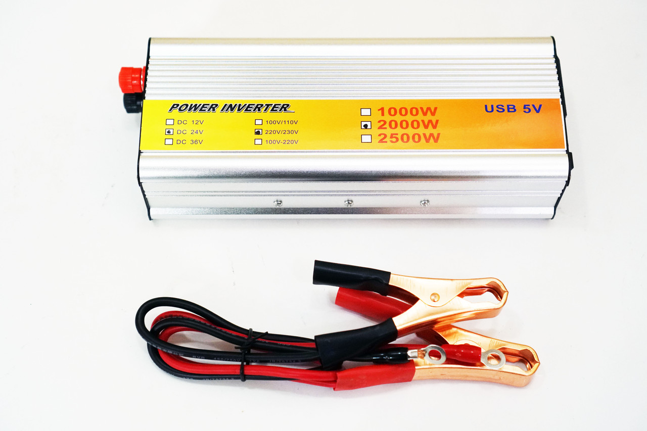 Перетворювач інвертор Konwei 24v-220v 2000W