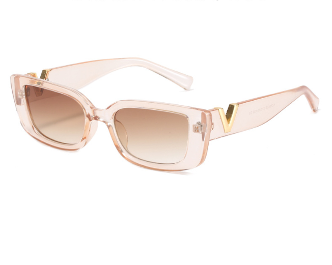 Сонце захисні окуляри, кольори шампаню, прямокутні, окуляри від сонця
