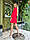 Пляжний костюм із софту. Колір червоний, розмір 46-48, фото 3