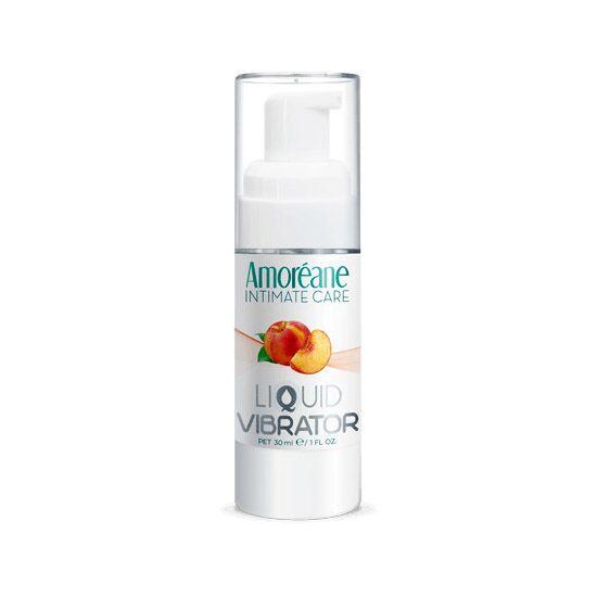 Лубрикант з ефектом вібрації Amoreane Med Liquid Vibrator Peach (30 мл