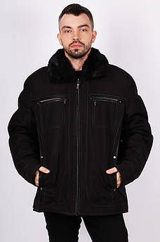 Куртка зимова чоловіча чорна 145528M