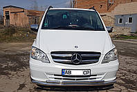 Кенгурятник УС двойной d60/42 на Mercedes Vito 2003-2014+ дуга из нержавеющей стали на Мерседес Вито