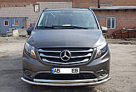 Кенгурятник УС двойной d60/42 на Mercedes Vito 2003-2014+ Передняя защита на Мерседес Вито