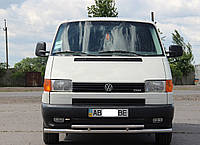 Кенгурятник УС двойной d60/42 на Volkswagen T4 1990-2003 дуга из нержавеющей стали на Фольксваген Т4