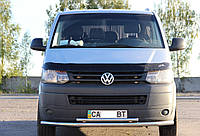 Кенгурятник УС подвійний d60/42 для Volkswagen T5 2003-2009 дуга з нержавійки на Фолксваген Т5
