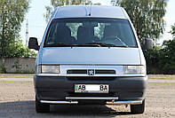 Кенгурятник УС двойной d60/42на Peugeot Expert 1995-2006 защита из нержавеющей стали на Пежо Експерт