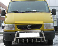 Кенгурятник на Opel Movano 1998-2010+ широкая передняя защита на 6 зубов