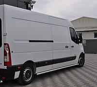 Боковые пороги трубы на на Opel Movano 1998-2010+ Боковая защита дуги пороги