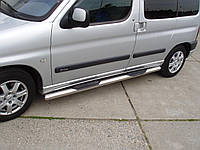 Боковые пороги трубы на d60 Citroen Berlingo 1998-2008+ дуги пороги