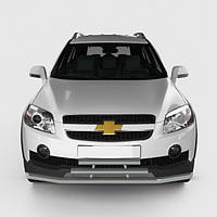 Кенгурятник УС тройной d60/42 на Chevrolet Captiva 2006-2011+ дуга с нержавейки на Шевроле Каптива