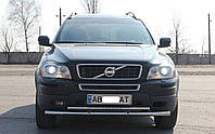 Кенгурятник ус подвійний d60/42 для Volvo XC-90 2008-2013 УС подвійний захист переднього бампера на Вольво ХС90