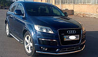 Кенгурятник на Audi Q7 2005+ d60 УС одинарный передняя защита на ауди кю 7