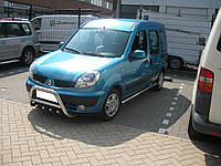 Боковые пороги трубы на Renault Kangoo 1998-2008+ Боковые пороги