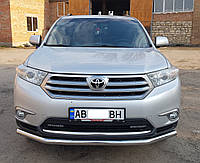 Кенгурятник на Toyota Highlander 2007-2013 УС одинарный передняя дуга на тойота хайлендер