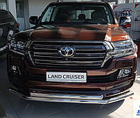 Кенгурятник УС двойной d60/42 на Toyota Land Cruiser 200 2019+ дуга на Тойота Ленд Крузер