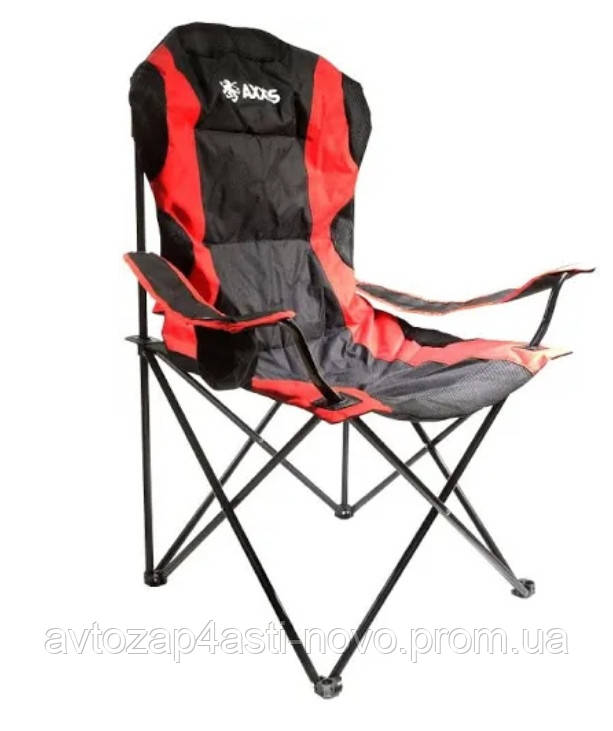 Крісло складане для пікніка, рибалки "Павук" (червоно/чорне) AXXIS