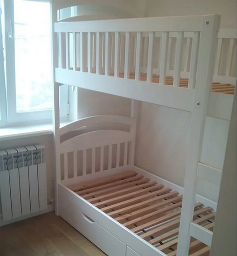 Купить Кровать двухъярусная Арина дерево ольха Tin-105 без ящиков ...