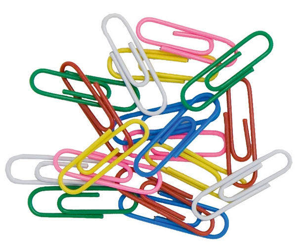 Скрепки цветные 28 мм, 100 шт., круглые, BM.5015 BUROMAX (4823078958501 ...