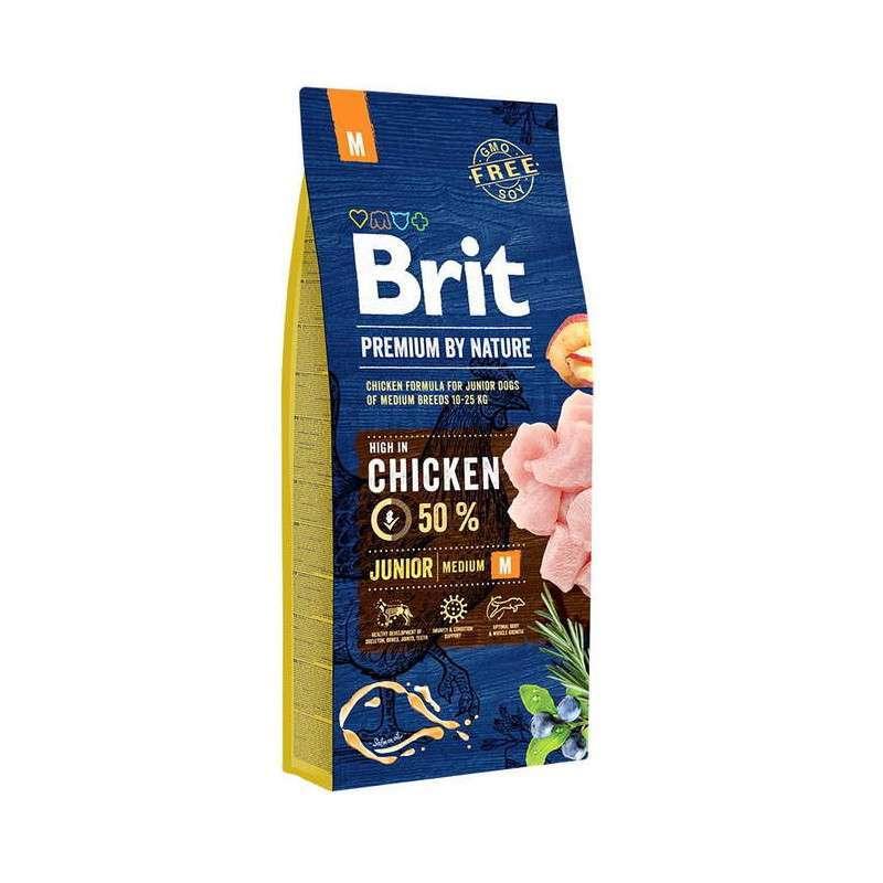 Brit Premium by Nature JUNIOR М (Брит Преміум Нечурал Джуніор М) корм для цуценят середніх порід від 1 міс., фото 1