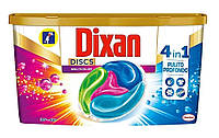 Средство для стирки цветных вещей капсулы Dixan Disc Detergent 4в1, 13 капсул, 058159