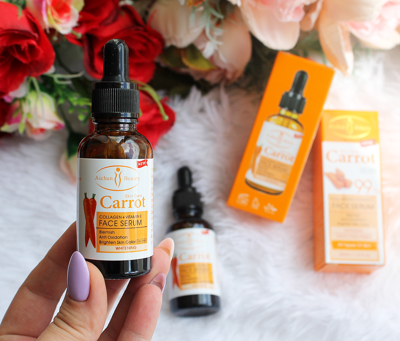 Сироватка для обличчя з колагеном і вітаміном Е Aichun Beauty Carrot 99% 30 мл