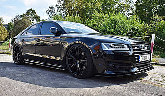Пороги Audi S8 D4 (15-18) тюнінг обвіс елерон спліттер
