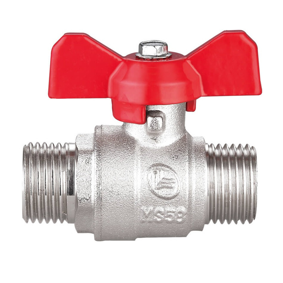 Кран шарової латунний Duble-lin Base з метеликом 1/2" НН (78-093)