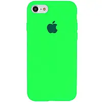 Чохол Silicone Case Full Cover для iPhone 7/iPhone 8/SE (2020) Neon Green