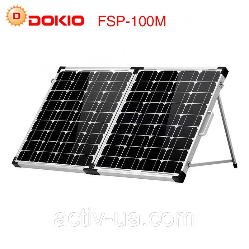Сонячна панель DOKIO FSP-110M (50W*2) потужністю на 100W з контролером