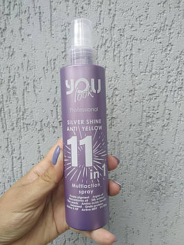 БАГАТОФУНКЦІОНАЛЬНИЙ СПРЕЙ ДЛЯ БЛОНДІНИОК 11 В 1 YOU LOOK MULTIACTION SPRAY 11 IN 1 200 МЛ