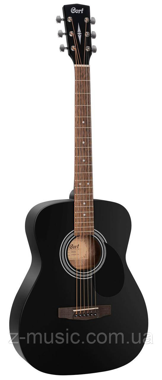 Гітара акустична CORT AF510 (Black Satin) + поріжок, затискач