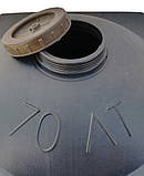 Бак для душу 70 л з лійкою пластиковий для дачі літній, фото 3