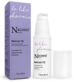 Нічна сиворотка для обличчя з ретинолом Nacomi Next Level Retinol 1%, 30 ml.
