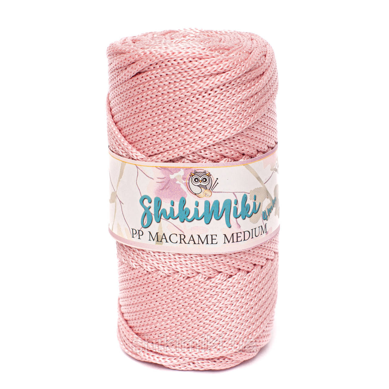 Трикотажний шнур PP Macrame Medium, колір Рожева пудра
