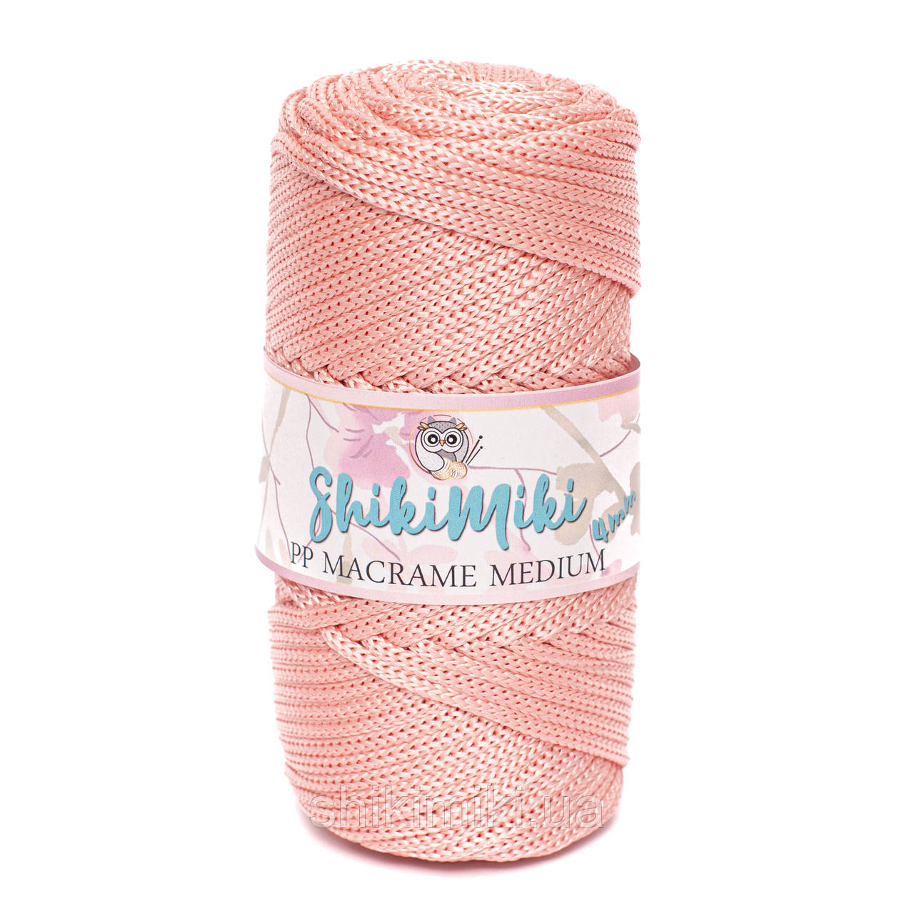 Трикотажний шнур PP Macrame Medium, колір Пудровий