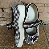 Мокасини WALDI в клітинку спереду собачка, фото 3