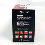Радіоприймач GOLON RX-6121 FM/MW/SW, USB/microSD mp3, акумулятор Li-Ion, Dx2, золотий, фото 7