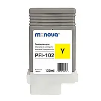 Совместимый картридж MC-NOVA PFI-102Y для Canon iPF605/iPF750, Yellow, 130 мл