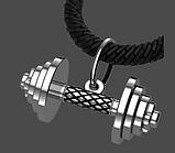 Підвіска Штанга зі срібла, фото 2