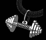 Підвіска Штанга зі срібла, фото 3