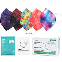 Маска для обличчя FFP2 NR, колір жовтогарячий