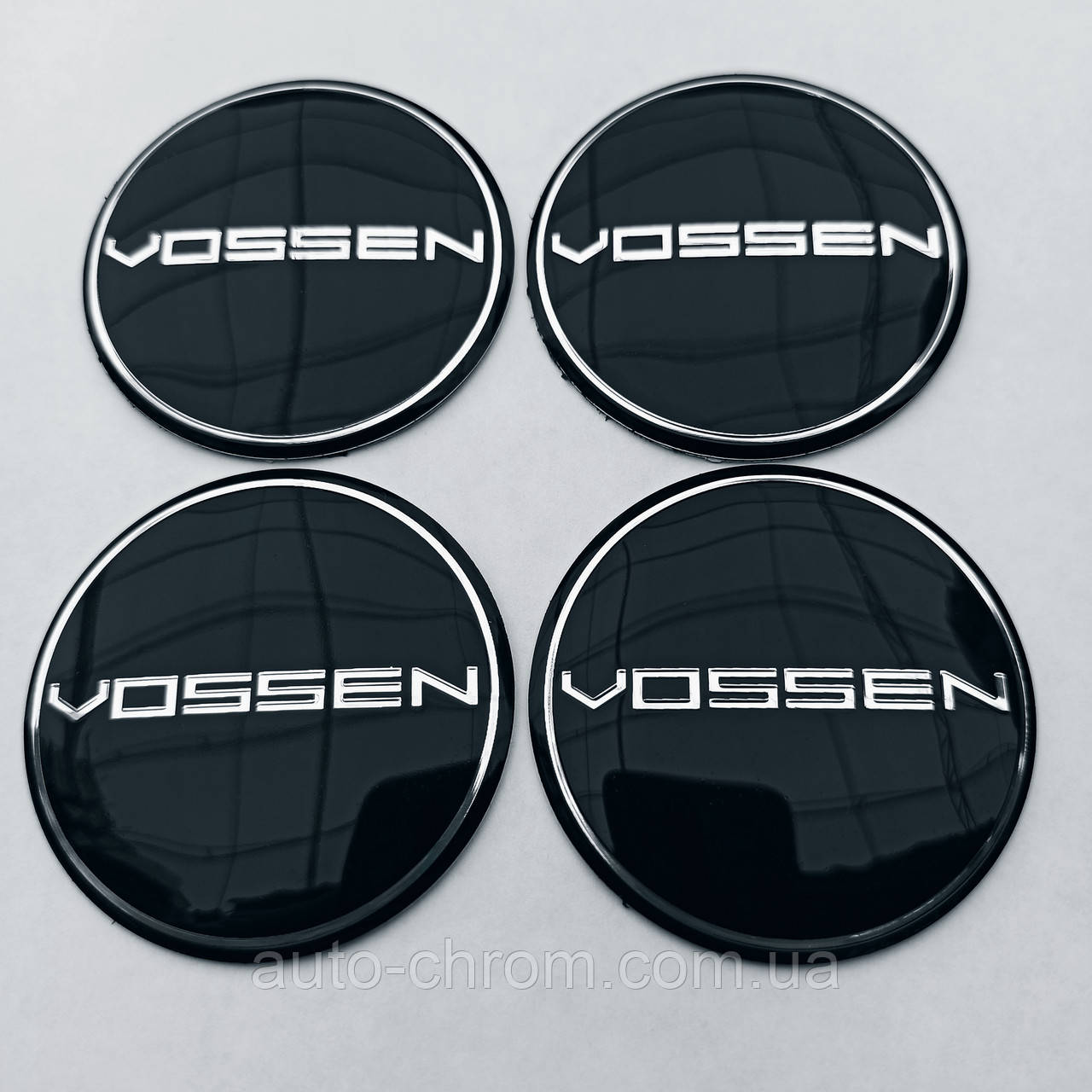 Наклейка опукла на ковпачок диска Vossen 56 мм, фото 1