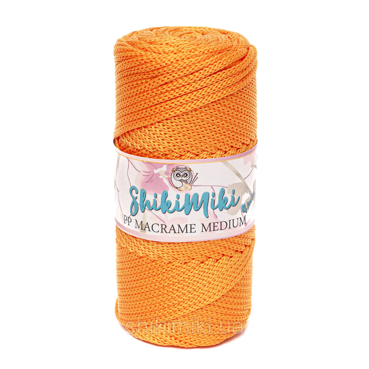 Трикотажний шнур PP Macrame Medium, колір Помаранчевий