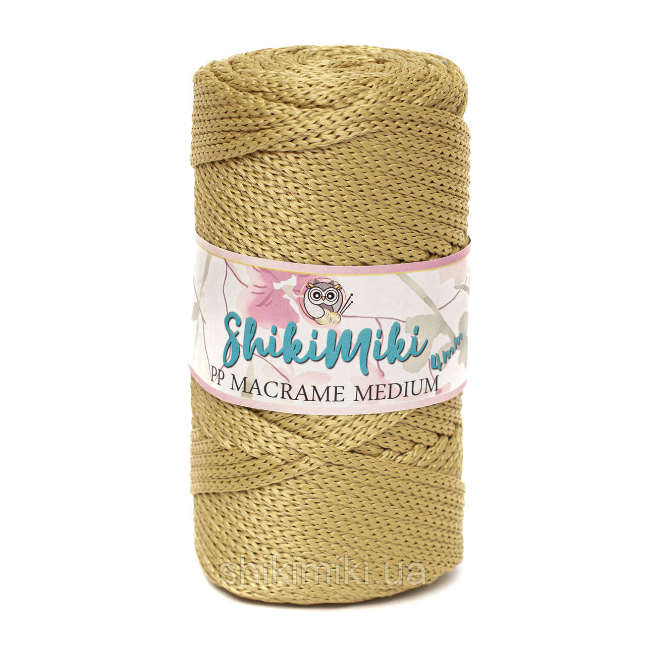 Трикотажний шнур PP Macrame Medium, колір Оливковий