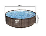 Басейн каркасний Bestway 366 х 100 см високий 20 в 1, фото 4