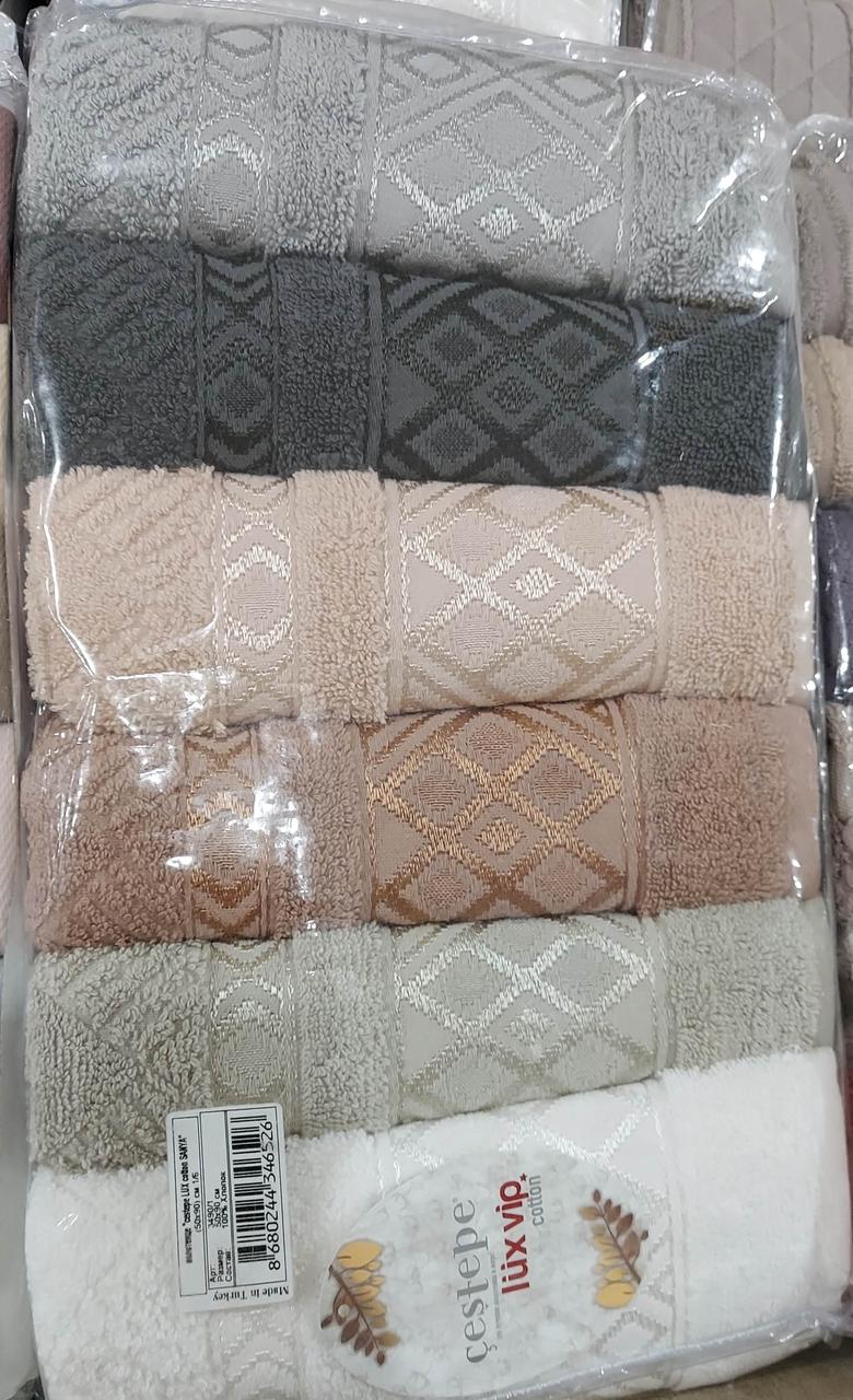 Банні махрові рушники «Lux Vip Cotton SANYA» Туреччина (6 шт)