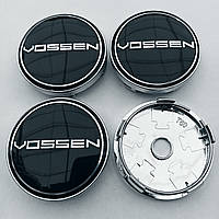 Ковпачки в диски Vossen 56*60 мм чорні