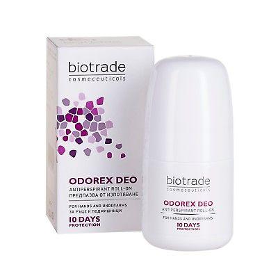 Кульковий антиперспірант тривалої дії "До 10 днів без поту та запаху" Biotrade Odorex Deo Antiperspirant Roll-On