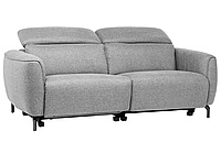 Софа реклайнер Валентино серый Vetro Mebel, стильный молодежный прямой диван, с доставкой на дом